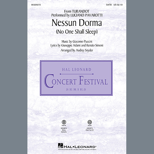 Nessun Dorma (No One Shall Sleep) (from Turandot) (arr. Audrey Snyder) cover image