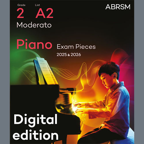 Moderato (Grade 2, list A2, from the ABRSM Piano Syllabus 2025 & 2026) cover image