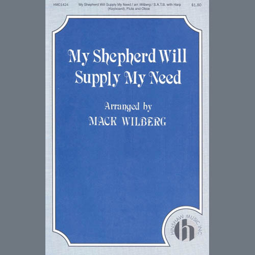 My Shepherd Will Supply My Need cover image