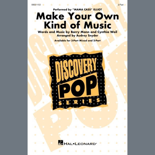 Easily Download Mama Cass Elliot Printable PDF piano music notes, guitar tabs for 2-Part Choir. Transpose or transcribe this score in no time - Learn how to play song progression.