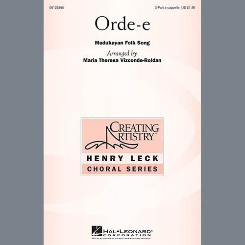 Maria Theresa Vizconde-Roldan Download Printable PDF Score Easily Download Maria Theresa Vizconde-Roldan Printable PDF piano music notes, guitar tabs for 3-Part Treble Choir. Transpose or transcribe this score in no time - Learn how to play song progression.