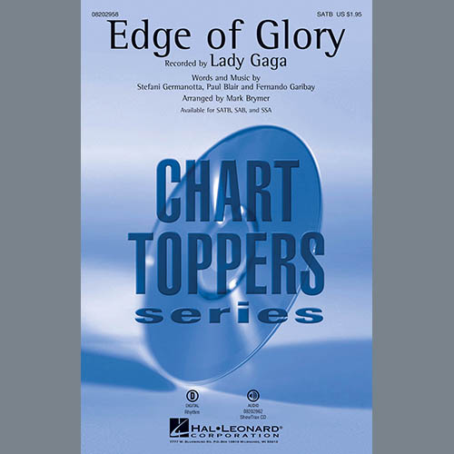Easily Download Lady Gaga Printable PDF piano music notes, guitar tabs for SATB Choir. Transpose or transcribe this score in no time - Learn how to play song progression.