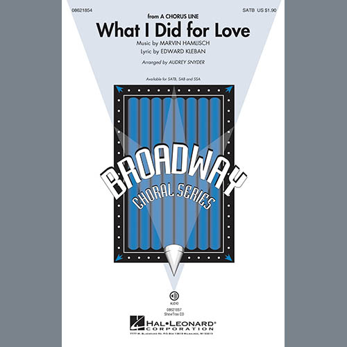 What I Did For Love (from A Chorus Line) (arr. Audrey Snyder) cover image