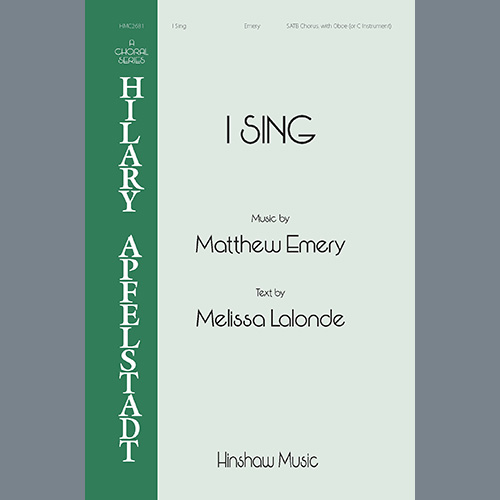 Easily Download Matthew Emery Printable PDF piano music notes, guitar tabs for SATB Choir. Transpose or transcribe this score in no time - Learn how to play song progression.