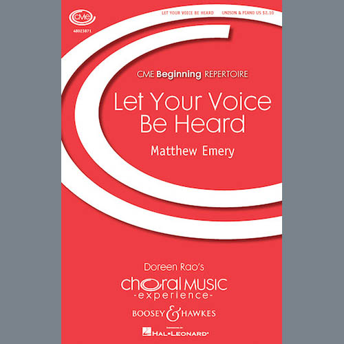 Matthew Emery Download Printable PDF Score Easily Download Matthew Emery Printable PDF piano music notes, guitar tabs for Unison Choir. Transpose or transcribe this score in no time - Learn how to play song progression.