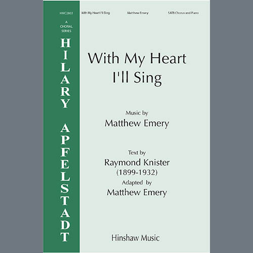 Easily Download Matthew Emery Printable PDF piano music notes, guitar tabs for SATB Choir. Transpose or transcribe this score in no time - Learn how to play song progression.