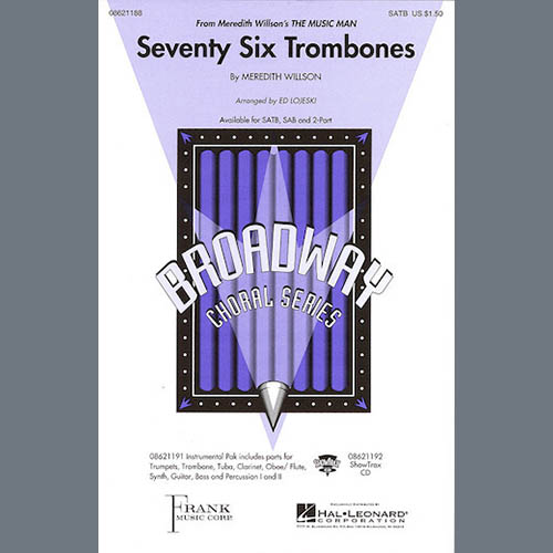 Easily Download Meredith Willson Printable PDF piano music notes, guitar tabs for SAB Choir. Transpose or transcribe this score in no time - Learn how to play song progression.