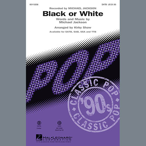 Black Or White (arr. Kirby Shaw) cover image