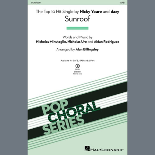 Easily Download Nicky Youre & dazy Printable PDF piano music notes, guitar tabs for SAB Choir. Transpose or transcribe this score in no time - Learn how to play song progression.