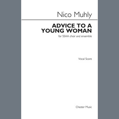 Nico Muhly Download Printable PDF Score Easily Download Nico Muhly Printable PDF piano music notes, guitar tabs for SSAA Choir. Transpose or transcribe this score in no time - Learn how to play song progression.