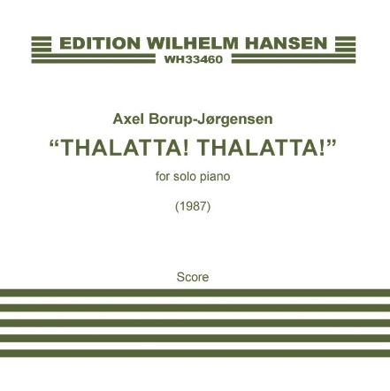 Thalatta! Thalatta! cover image