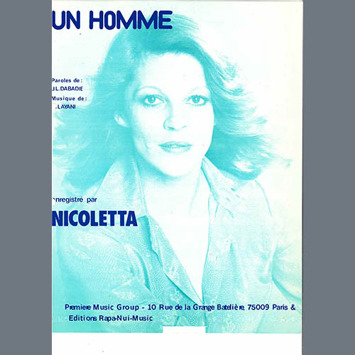 Easily Download Nicoletta Printable PDF piano music notes, guitar tabs for Piano & Vocal. Transpose or transcribe this score in no time - Learn how to play song progression.