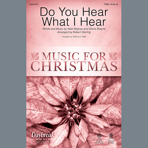 Do You Hear What I Hear (arr. Robert Sterling) cover image