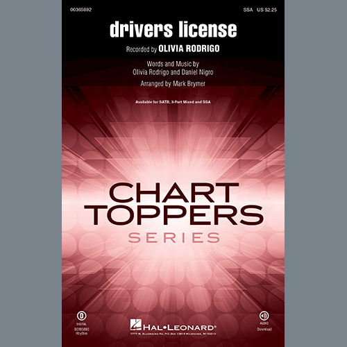 drivers license (arr. Mark Brymer) cover image