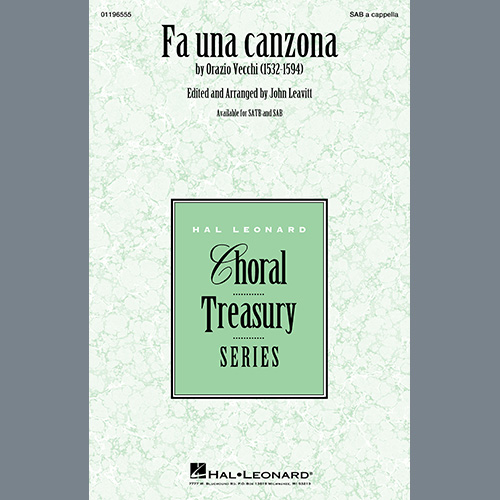 Easily Download Orazio Vecchi Printable PDF piano music notes, guitar tabs for SAB Choir. Transpose or transcribe this score in no time - Learn how to play song progression.