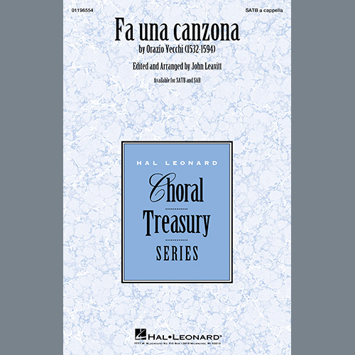Easily Download Orazio Vecchi Printable PDF piano music notes, guitar tabs for SATB Choir. Transpose or transcribe this score in no time - Learn how to play song progression.