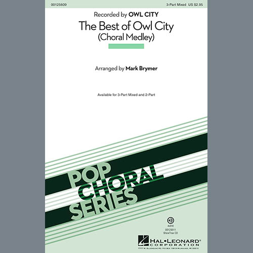 Easily Download Owl City Printable PDF piano music notes, guitar tabs for 3-Part Mixed Choir. Transpose or transcribe this score in no time - Learn how to play song progression.