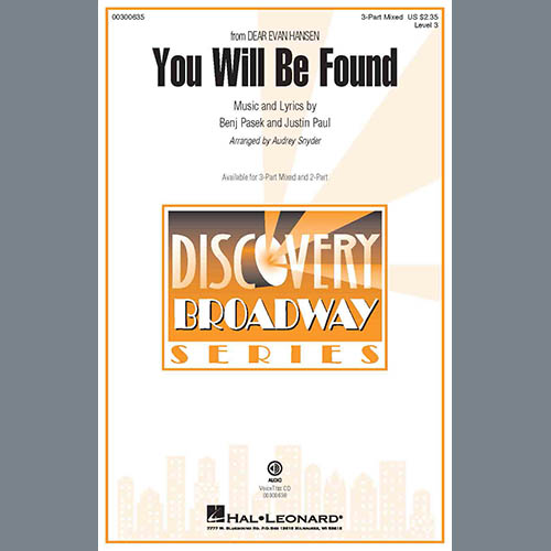 Easily Download Pasek & Paul Printable PDF piano music notes, guitar tabs for 2-Part Choir. Transpose or transcribe this score in no time - Learn how to play song progression.