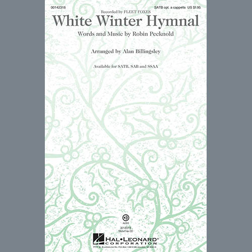 White Winter Hymnal (arr. Alan Billingsley) cover image