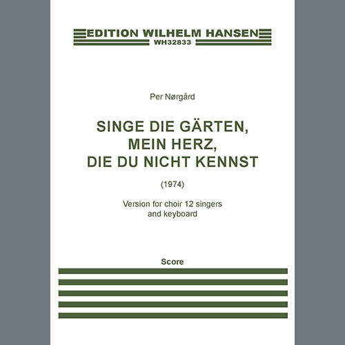 Singe die Gärten, mein Herz, die du nicht kennst (12 Singers) cover image