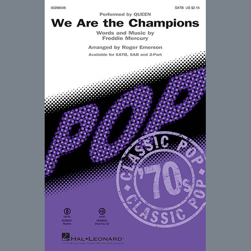 We Are The Champions (arr. Roger Emerson) cover image