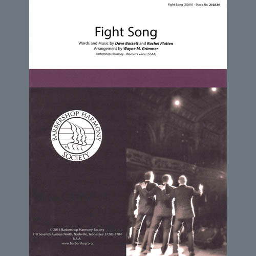 Easily Download Rachel Platten Printable PDF piano music notes, guitar tabs for SSAA Choir. Transpose or transcribe this score in no time - Learn how to play song progression.