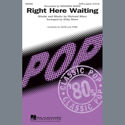 Easily Download Richard Marx Printable PDF piano music notes, guitar tabs for TTBB Choir. Transpose or transcribe this score in no time - Learn how to play song progression.