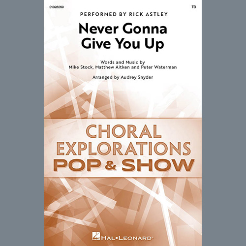 Never Gonna Give You Up (arr. Audrey Snyder) cover image