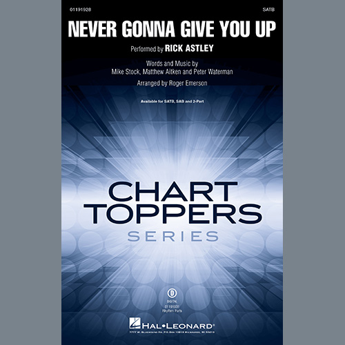 Never Gonna Give You Up (arr. Roger Emerson) cover image