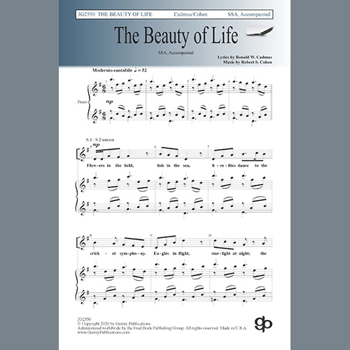 Easily Download Robert S. Cohen Printable PDF piano music notes, guitar tabs for SSA Choir. Transpose or transcribe this score in no time - Learn how to play song progression.
