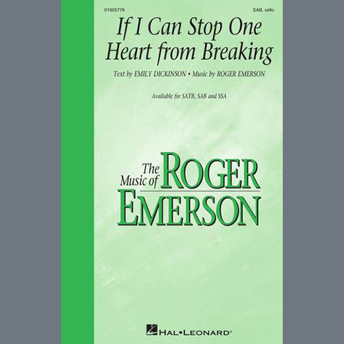 Easily Download Roger Emerson Printable PDF piano music notes, guitar tabs for SAB Choir. Transpose or transcribe this score in no time - Learn how to play song progression.