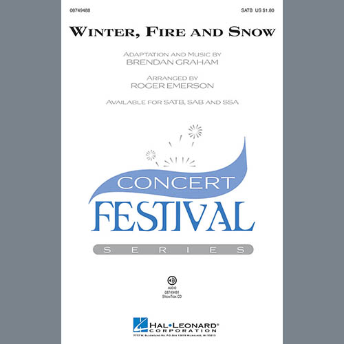 Easily Download Roger Emerson Printable PDF piano music notes, guitar tabs for SAB Choir. Transpose or transcribe this score in no time - Learn how to play song progression.