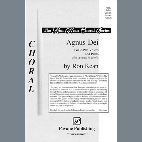 Easily Download Ron Kean Printable PDF piano music notes, guitar tabs for 2-Part Choir. Transpose or transcribe this score in no time - Learn how to play song progression.