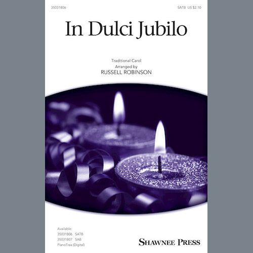 Easily Download Russell Robinson Printable PDF piano music notes, guitar tabs for SAB Choir. Transpose or transcribe this score in no time - Learn how to play song progression.