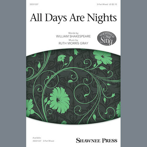 Easily Download Ruth Morris Gray Printable PDF piano music notes, guitar tabs for 3-Part Mixed Choir. Transpose or transcribe this score in no time - Learn how to play song progression.