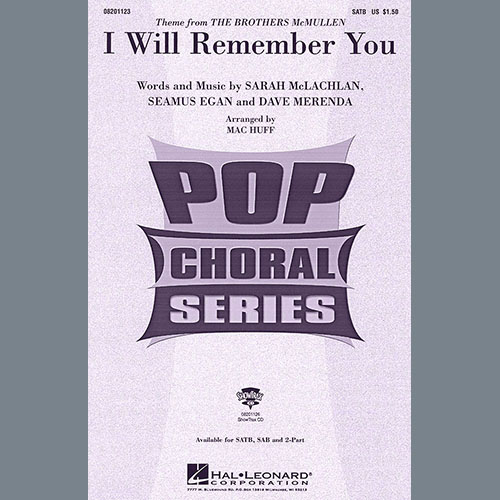 Easily Download Sarah McLachlan Printable PDF piano music notes, guitar tabs for SAB Choir. Transpose or transcribe this score in no time - Learn how to play song progression.