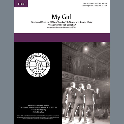 My Girl (arr. Rob Campbell) cover image