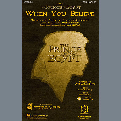 When You Believe (from The Prince Of Egypt) (arr. Audrey Snyder) cover image