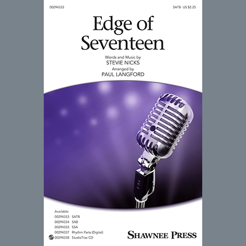 Edge Of Seventeen (arr. Paul Langford) cover image