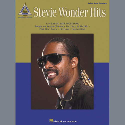 Easily Download Stevie Wonder Printable PDF piano music notes, guitar tabs for Guitar Tab. Transpose or transcribe this score in no time - Learn how to play song progression.