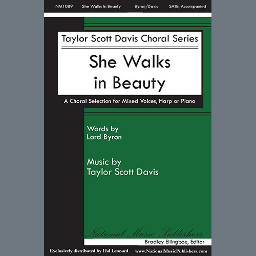 Easily Download Taylor Davis Printable PDF piano music notes, guitar tabs for SATB Choir. Transpose or transcribe this score in no time - Learn how to play song progression.