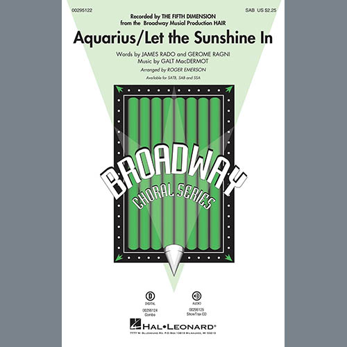 Aquarius / Let the Sunshine In (from the musical Hair) (arr. Roger Emerson) cover image