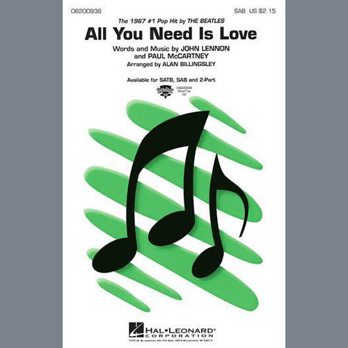 All You Need Is Love (arr. Alan Billingsley) cover image