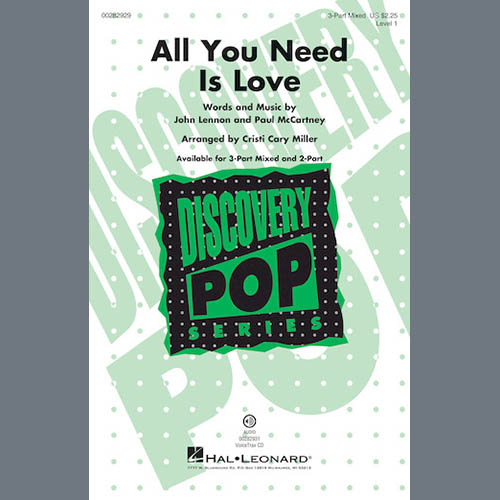 All You Need Is Love (arr. Cristi Cari Miller) cover image