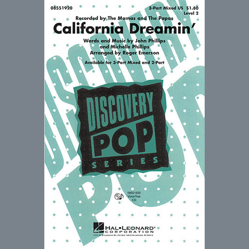 California Dreamin' (arr. Roger Emerson) cover image