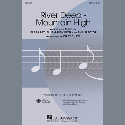 River Deep - Mountain High (arr. Kirby Shaw) cover image