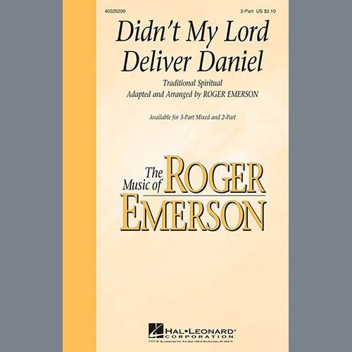 Didn't My Lord Deliver Daniel (arr. Roger Emerson) cover image