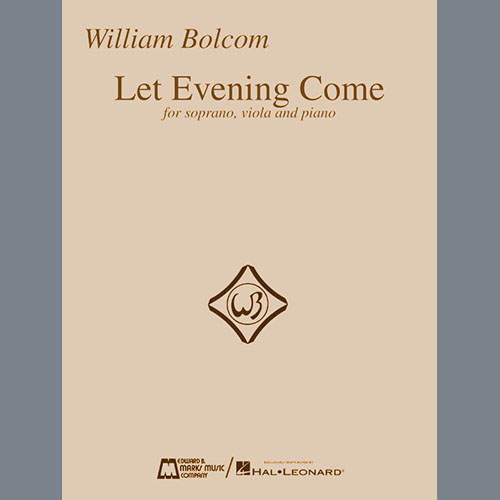 Easily Download William Bolcom Printable PDF piano music notes, guitar tabs for Piano & Vocal. Transpose or transcribe this score in no time - Learn how to play song progression.