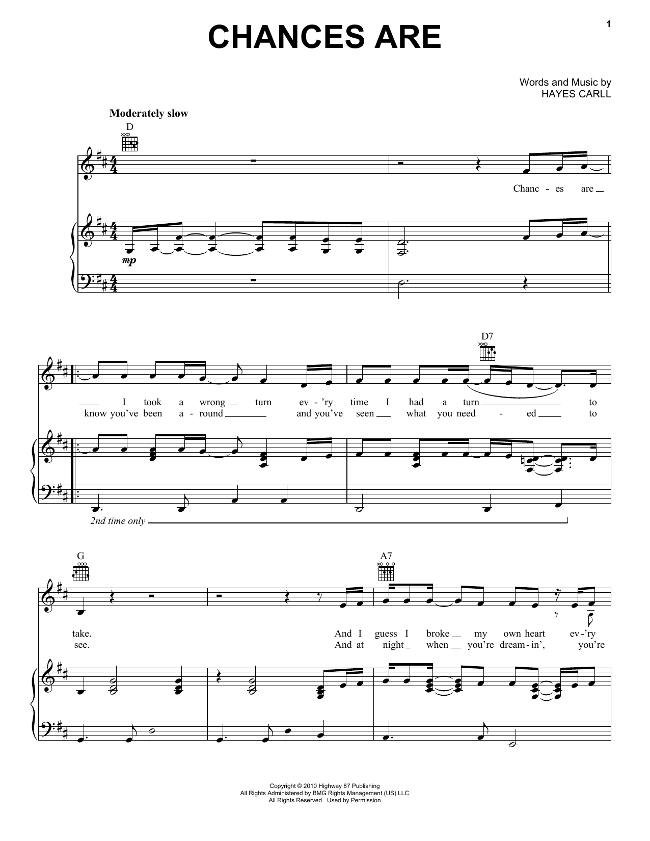 Lee Ann Womack Chances Are sheet music notes and chords. Download Printable PDF.