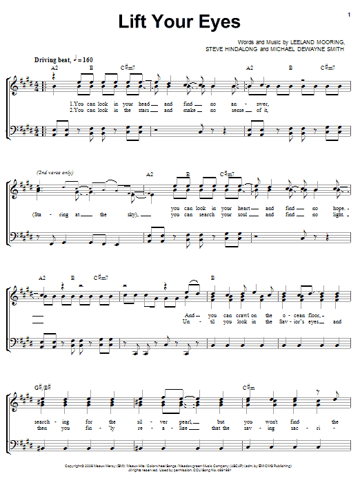 Leeland Lift Your Eyes sheet music notes and chords. Download Printable PDF.